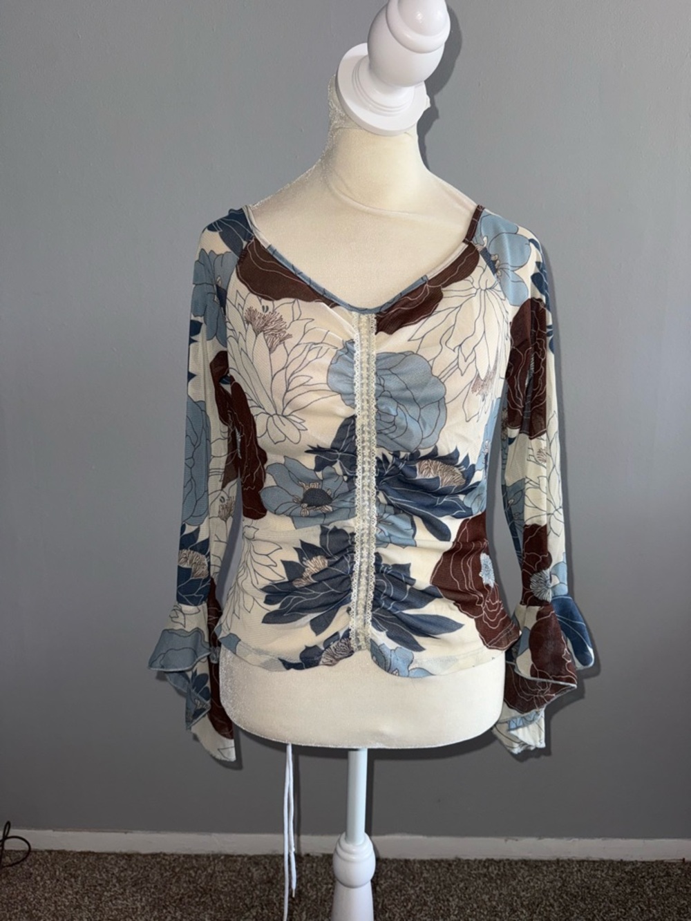Shameless Mesh Floral Blouse
